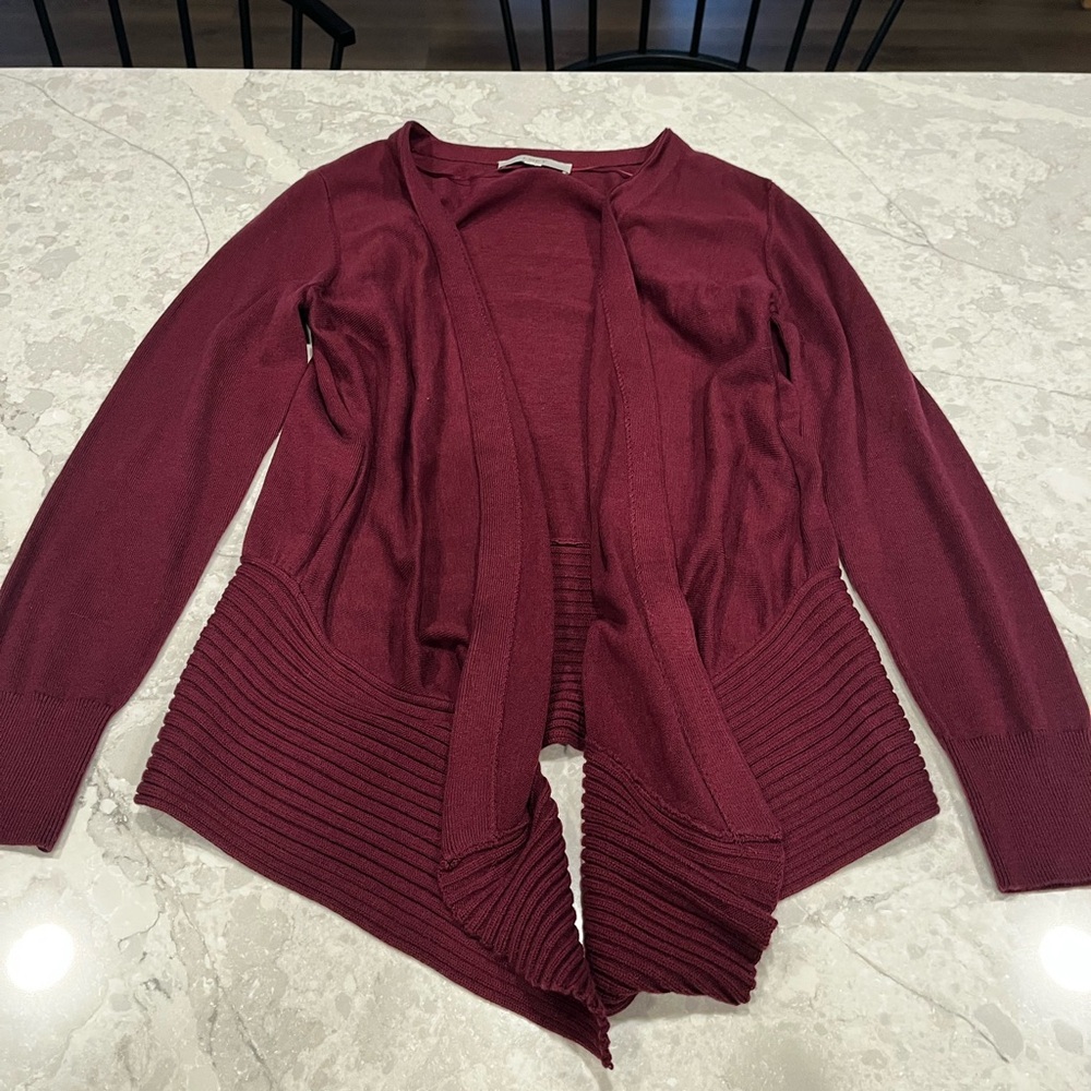 Loft red cardigan